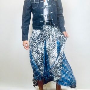 Blue and black free people medium skirt